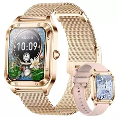 LIGE-AI Controle de Voz Relógio Inteligente para Mulheres, Esporte Fitness Smartwatch, Pulseira Full Touch, Chamada Bluetooth, À Prova D 'Água, Moda Feminina na internet