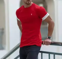 Camiseta corrida de manga curta masculina, camiseta respirável casual, blazer de treino fitness, corrida ao ar livre, verão, alta qualidade, nova - loja online