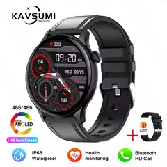 Imagem do Smartwatch NFC para Mulheres, Smartwatch com Tela HD, Frequência Cardíaca, Rastreamento GPS, Chamadas por Voz, Huawei, Xiaomi, Novo, Senhoras, 466x466, 2022