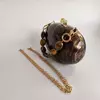 Mini Acrílico Clutch Bag para Senhoras, Handle Box, Brown Pearl, Marca de Luxo, Design Básico, Casual, Festa, Casamento, Viagem, Bolsas