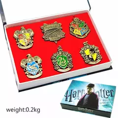 Harry Potter Time Turner Ampulheta Emblema De Metal, Conjuntos De Anéis De Broche, Varinha Mágica De Quadribol, Chaveiro De Pedra Mágica, Colar Caixa De Presente na internet