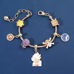 Uma peça nika pingente pulseiras anime figura portgas · d · ace d. Luffy pirata contas correntes diy encantos pulseira para fãs presentes - Wolf Magazine