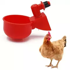 Bacia bebendo da galinha automática, distribuidor da água, codorna, aves domésticas, pato e pombo, escala livre na internet