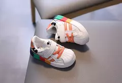 Sapato de caminhada macio infantil, Anti Slip, Sapatilhas Respiráveis, Sapato de Borda Única, Meninos e Meninas, Bebê, Primavera e Outono na internet
