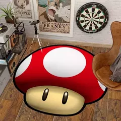 Tapete Super Mario Bros Mushroom Lounge, Anime Cartoon Tapete De Grande Área, Tapete Irregular Para Jogos, Decoração De Casa Do Quarto - Wolf Magazine