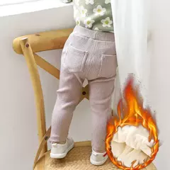 Leggings de pelúcia grossa infantil, calças roscadas, calças quentes, moda versátil, crianças, meninos, meninas, outono, inverno na internet