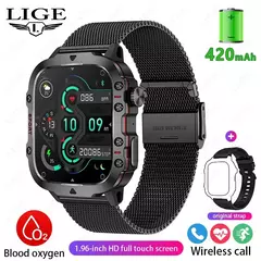Relógio inteligente militar robusto à prova d'água para homens, relógios ao ar livre, chamada Bluetooth, Android IOS, LIP68, 2.01 "Al Voice, 2024 - comprar online