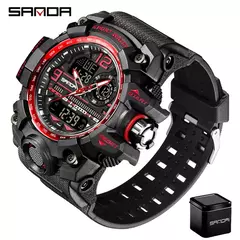 Relógio de quartzo estilo G SANDA masculino, choque impermeável, relógio militar esportivo, relógio de pulso digital masculino, relógio, novo, 3133, 50m, 2022 - comprar online