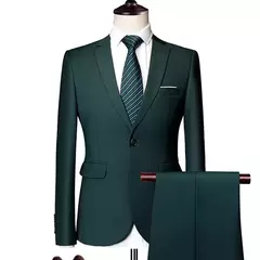 Imagem do (Jaqueta + Calças) Últimas Homens Terno Set Blazers Formais Slim Fit Negócios Smoking 2 Pcs Terno Do Noivo Vestido de Noiva Homem Terno S-6XL
