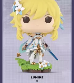 Edição genuína funko pop genshin impacto keqing, paimon anime personagem ação desktop decoração em veículo modelo colecionável na internet