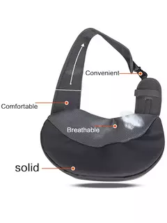 Imagem do Bolsa de transporte para cães de estimação, portátil, confortável, respirável, mão livre, ombro crossbody, acessórios para cães
