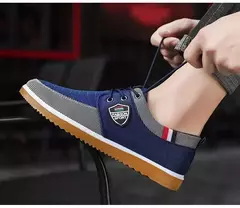 2025-sapatos casuais masculinos mocassins de trabalho vulcanizados malha leve homem sapatos esportivos sapatos de lona para homem/zapatos para hombres