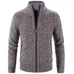 Suéter de malha de peito único masculino, cardigã justo, suéteres casuais, casacos sólidos, primavera, outono, nova moda - Wolf Magazine