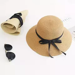 Chapéus do verão para mulheres, chapéu de palha, ocasional, liso, estilo do panamá, praia, forma - loja online