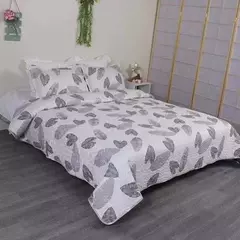 Colcha acolchoada com estampa floral, 180x220/220x240cm na cama, capa xadrez, estilo americano, colcha de verão, cobertor para adultos - Wolf Magazine