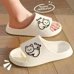 Flip-flops para mulheres, sandálias de praia, chinelos de banho, plataforma grossa, slides para senhoras, interior, exterior, verão, 2022