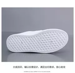 Calçado esportivo casual resistente ao desgaste para mulheres, tênis feminino respirável, sapatos brancos simples para senhora, novo, 2024
