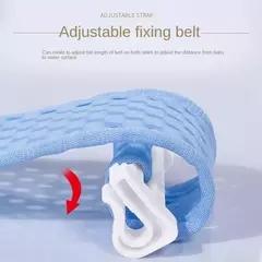 Imagem do Recém-nascido Ajustável Banheira Travesseiro Assento, Cruz-Shaped Almofada, Anti-Slip Banho Do Bebê Net, Crianças Berço Do Chuveiro,...