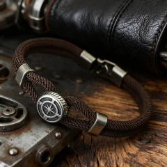 Nova bússola pulseira homem viking corda náutica braslet pulseira artesanal tecer surfista acessórios hombre corda marinha braclet - Wolf Magazine