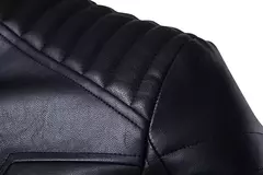 Jaqueta de couro multi zíper para homens, B013 armadura de motocicleta, jaqueta moto, novo - loja online