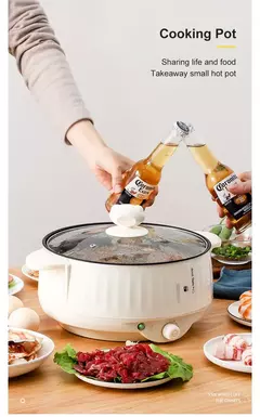 Panela elétrica de camada única ou dupla, Multi fogões, Panela antiaderente doméstica, Fogão de arroz, Eletrodomésticos de cozinha, 1-2 pessoas, 220V na internet