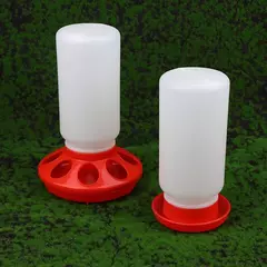 Alimentador e bebedor engrossado para aves, dispensador automático de água e alimentos para frango, pássaros, pintinho, recipiente de balde de alimentação na internet