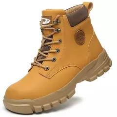 Botas de proteção de aço masculino, Anti-Smash, Anti-Punção, Trabalho, Segurança, Indestrutível, Impermeável, Inverno na internet