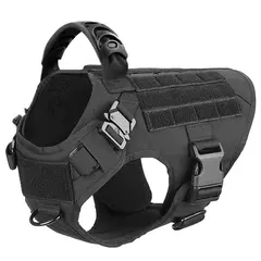 Arnês militar grande para treinamento de cães, colete para animais de estimação, buldogue francês, pastor alemão malinois, acessórios táticos para cães - comprar online