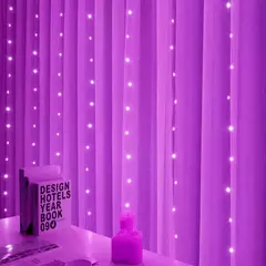 USB Festoon LED Curtain String Lights, Fairy Lights, Guirlanda de Natal, Casamento, Casa, Quarto, Decoração Iluminação, 6x3, 3x3, 4x3
