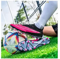 Imagem do Botas de campo de futebol profissional para homens, tênis de futsal, tênis de tornozelo ao ar livre