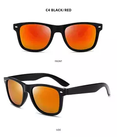 Óculos de sol quadrados clássicos polarizados para homens e mulheres, óculos de sol preto retrô antireflexo, moda masculina e feminina, verão