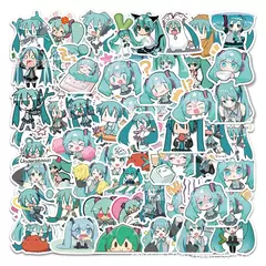 65 pçs/set Dos Desenhos Animados Anime Hatsune Miku kawaii figura Adesivo À Prova D' Água Laptop Guitarra Skate Bagagem Graffiti Adesivo Presentes