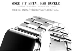 Pulseira de aço inoxidável para Apple Watch, iWatch Pulseira de Metal, Band, 38mm, 42mm, 41mm, 40mm, 44mm, 45mm, 49mm, Séries 9, 8, 7, 6, SE ultra, 54321 na internet