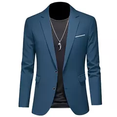 Blazers boutique casuais masculinos, jaqueta monocromática, terno slim fit, casaco de lazer, boutique de moda, novo, 2023 - loja online