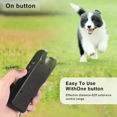 Repelente ultrassônico para cães, portátil, anti-latidos, dissuasor portátil 3 em 1, dispositivo de treinamento para cães, repelir animais de estimação, treinador de cães - comprar online