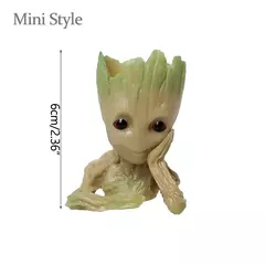 Desenhos animados Groot Figurines para Decoração de Casa, Modelo Miniatura, Desktop Display, Artesanato, Árvore Homem Ornamento, Decoração Do Escritório, 5cm