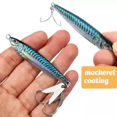 Metal gabarito isca 20g 30g 40g spinner afundando 3d olho cor laser fiação engrenagem isca elenco equipamento de pesca lâmina gancho pesca vib isca - loja online