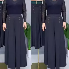 Calça casual elegante de pernas largas para mulheres, novo estilo, fina, anti-rugas, calça feminina, verão, Dropshipping, 2021 - comprar online