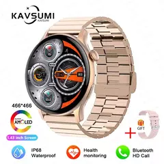 Smartwatch NFC para Mulheres, Smartwatch com Tela HD, Frequência Cardíaca, Rastreamento GPS, Chamadas por Voz, Huawei, Xiaomi, Novo, Senhoras, 466x466, 2022 na internet