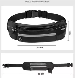 Impermeável esportes Fanny Pack para correr, cintura saco, cinto saco, caixa do telefone móvel, ginásio, ciclismo, jogging, correr, novo na internet