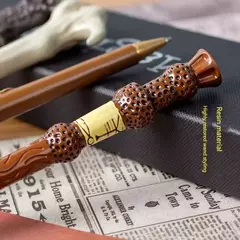 Novo popular harry potter caneta mágica resina varinha caneta estudante criativo escrita papelaria meninos meninas presentes de aniversário material escolar - comprar online