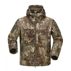 Jaquetas de caminhada de lã camuflada para homens, blusão masculino, roupas táticas, outono, 2024 na internet
