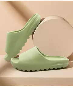 Sapatos domésticos monocromáticos unissex, sandálias macias para homens e mulheres, chinelos para casal, chinelos, interior, verão, moda - Wolf Magazine