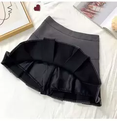 Imagem do Mini vestido de cintura alta feminino, Cinza, Emagrecimento, Versátil, Anti-Exposição, Saia Linha A, Design, Sentido, Primavera, Outono, Novo, 2022