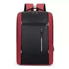 Mochila impermeável de negócios para homens, Mochilas escolares USB, Mochilas para laptop de grande capacidade, 15,6";;VERDADEIRO;;"Preto - comprar online