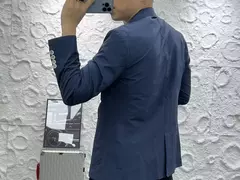 Casaco slim fit de manga comprida masculino, botão de lapela, casual de negócios, fino, simples, cor sólida, moda, primavera, verão, novo, 2024 - loja online
