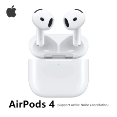 Novo Apple AirPods 4 suporta cancelamento de ruído ativo com estojo de carregamento MagSafe (USB-C) Fones de ouvido Bluetooth quarta geração na internet