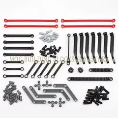 Peças técnicas de alta tecnologia, feixe de pino, braço de elevação, conector de eixo, painel de engrenagem, carro, motocicleta, blocos de construção, tijolos, conjunto de tecnologia, brinquedos - Wolf Magazine