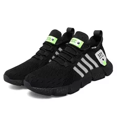 Sapatilhas de sola grossa confortáveis para homens, tênis de corrida casual, respirável tamanho grande, novo, verão - comprar online