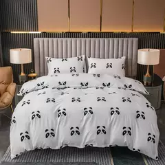 Poliéster Impresso Lixar Duvet Cover, Conjunto de cama Estilo Europeu, Quilt Cover, Pele Tecido Amigável, Queen Size, 3Pcs - comprar online